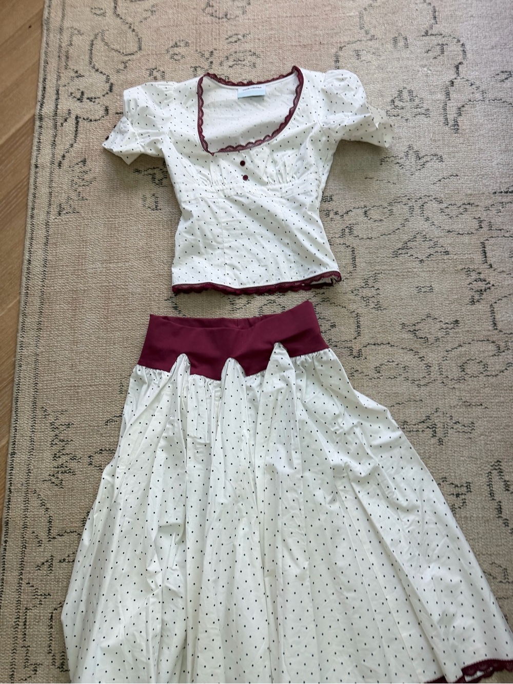 Mode Mischief Monette Blouse and Florentine skirt